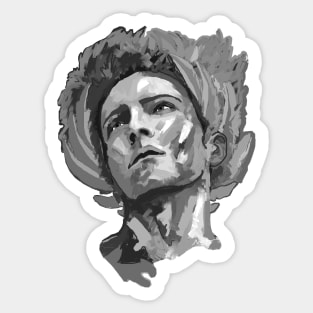 Black and white Apollo Greek Mythology Art Sticker